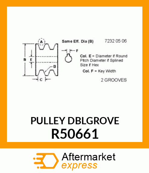 PULLEY,ALTERNATOR R50661