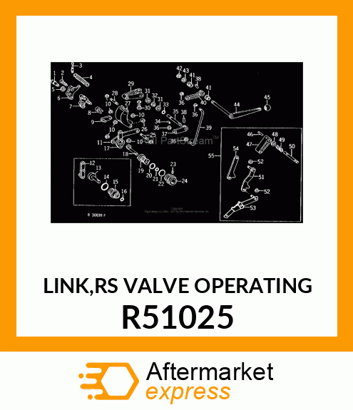 LINK,RS VALVE OPERATING R51025