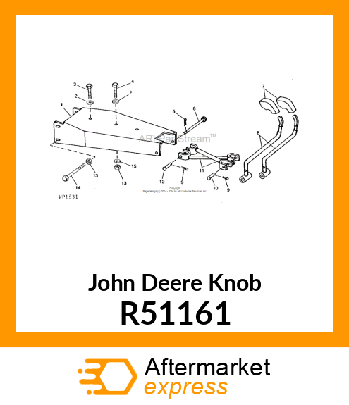 KNOB,ROCKSHAFT CONTROL LEVER R51161