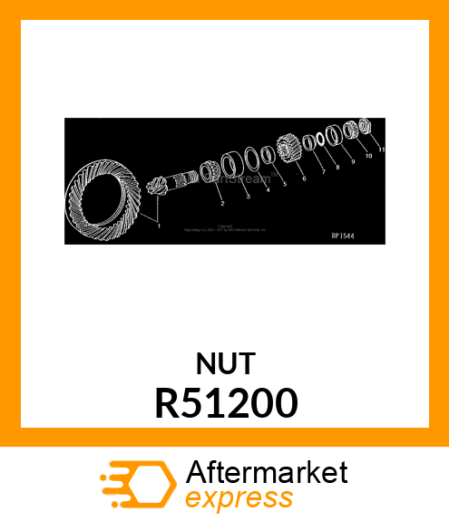 LOCK NUT, NUT,LOCK R51200