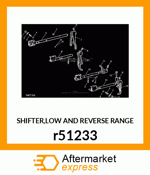 SHIFTER,LOW AND REVERSE RANGE r51233