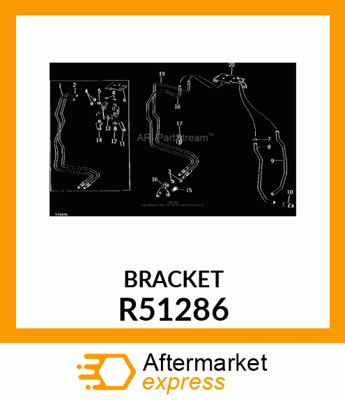 RETAINER,CLUTCH OIL TUBES R51286