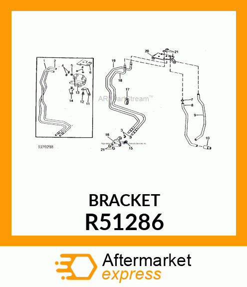 RETAINER,CLUTCH OIL TUBES R51286