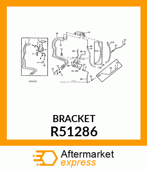 RETAINER,CLUTCH OIL TUBES R51286