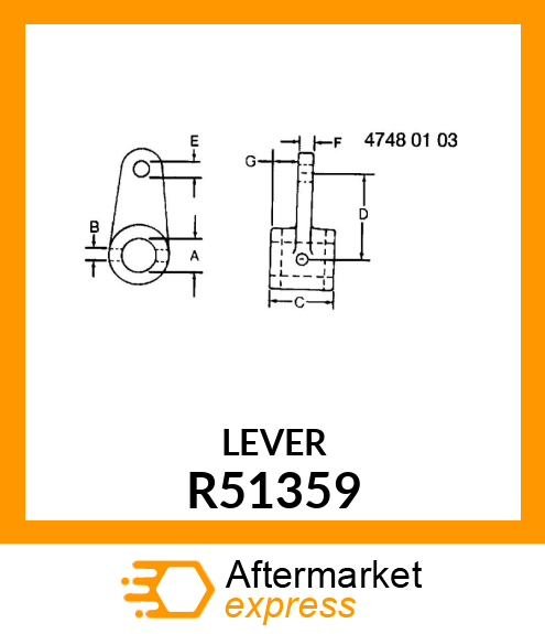 CONTROL LEVER R51359