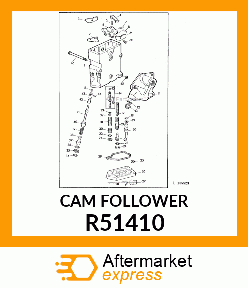 CAM FOLLOWER R51410