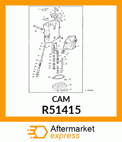 CAM VALVE OPERATING FLOAT R51415