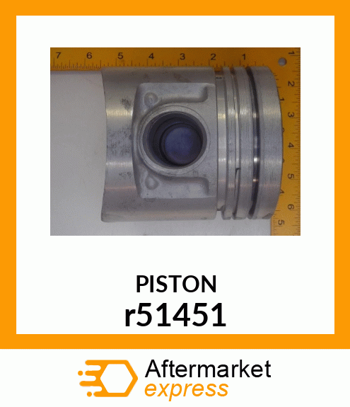 PISTON, WITH INSERTS r51451