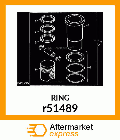 SET,PISTON RING r51489