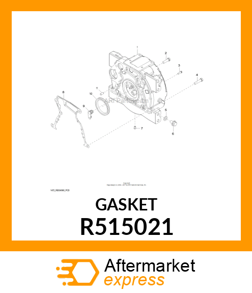 GASKET, FLYWHEEL HOUSING R515021