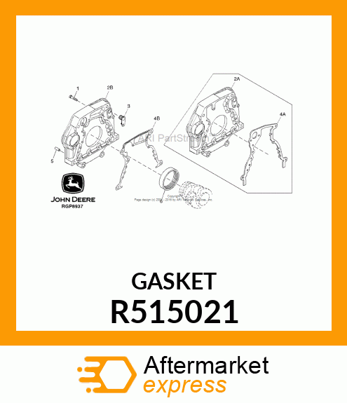 GASKET, FLYWHEEL HOUSING R515021