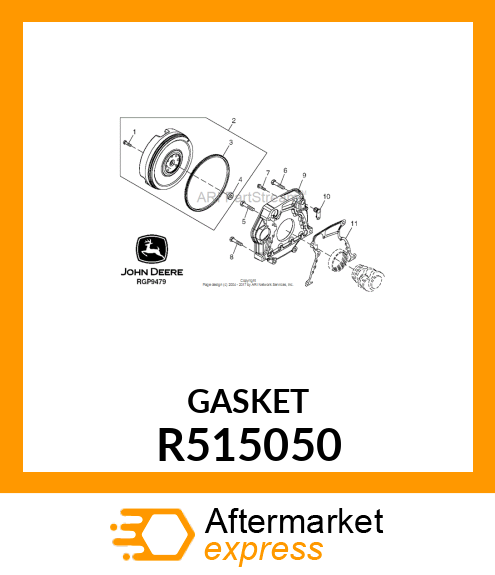 GASKET, FLYWHEEL HOUSING R515050