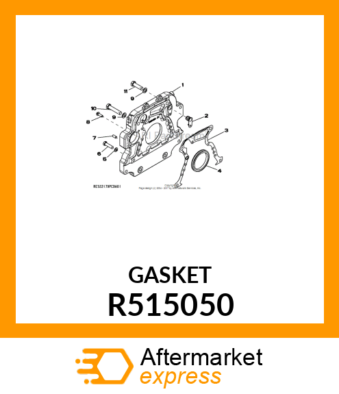 GASKET, FLYWHEEL HOUSING R515050