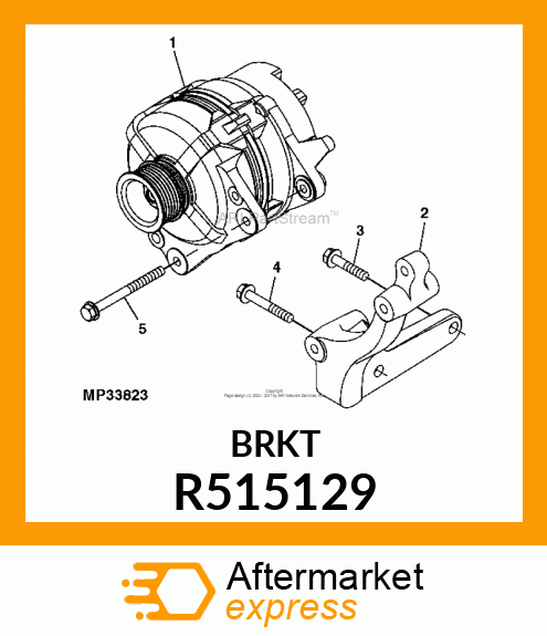 BRACKET, ALTERNATOR R515129