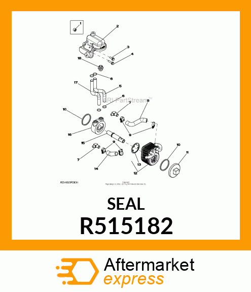 GASKET, OIL COOLER, LCD R515182