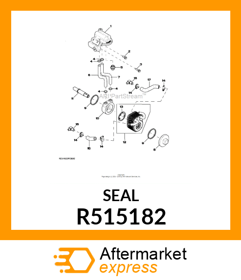 GASKET, OIL COOLER, LCD R515182