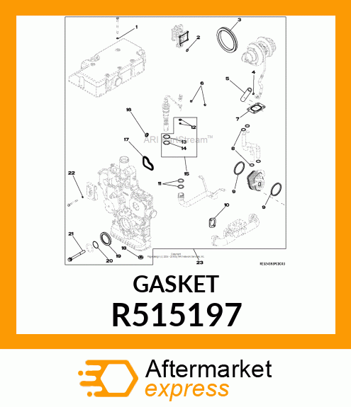 GASKET, TURBO TO E. MANIFOLD R515197