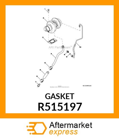 GASKET, TURBO TO E. MANIFOLD R515197