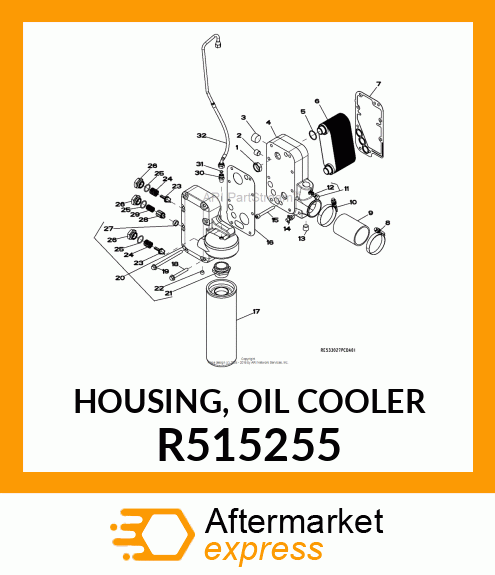 HOUSING, OIL COOLER R515255