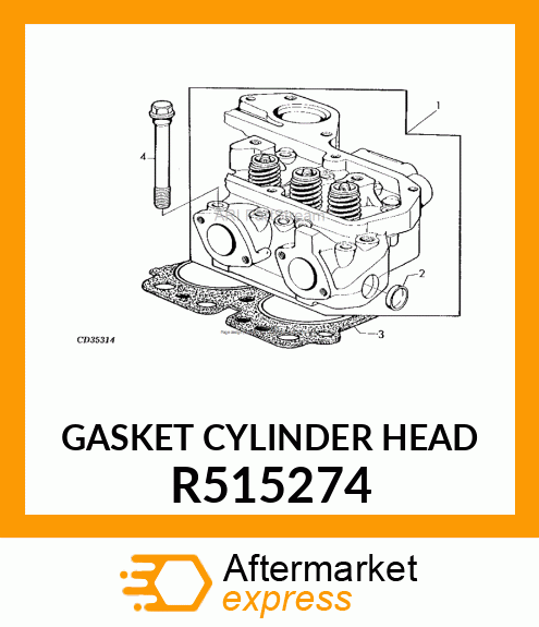 CYLINDER HEAD GASKET 4 CYL. R515274