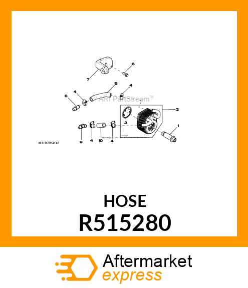 HOSE,(OIL COOLER INLET, 9P LCD) R515280