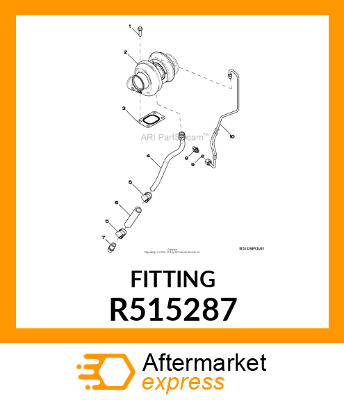 FITTING, HOSE 180 D R515287