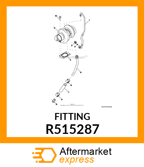 FITTING, HOSE 180 D R515287