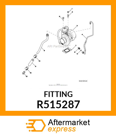 FITTING, HOSE 180 D R515287