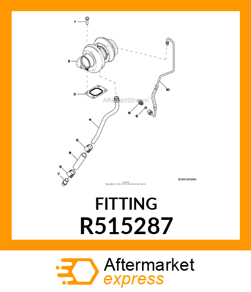 FITTING, HOSE 180 D R515287