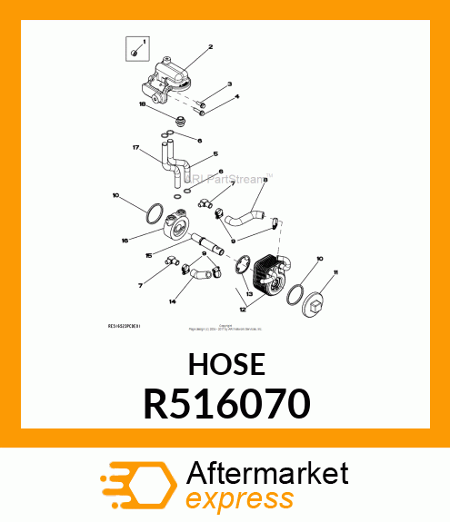 HOSE,OIL COOLER R516070