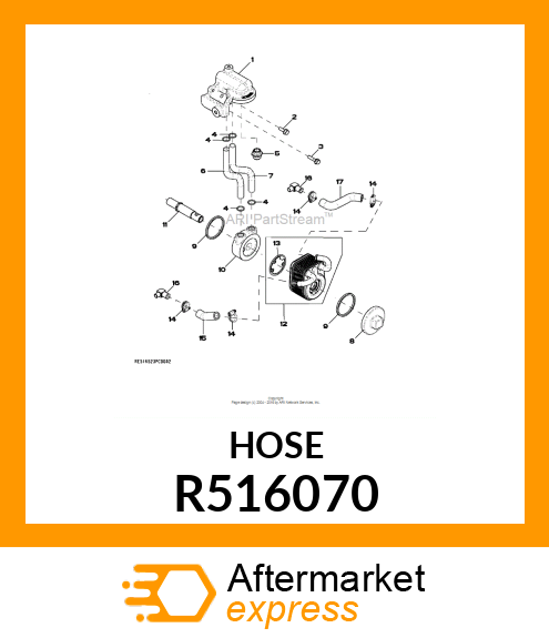 HOSE,OIL COOLER R516070