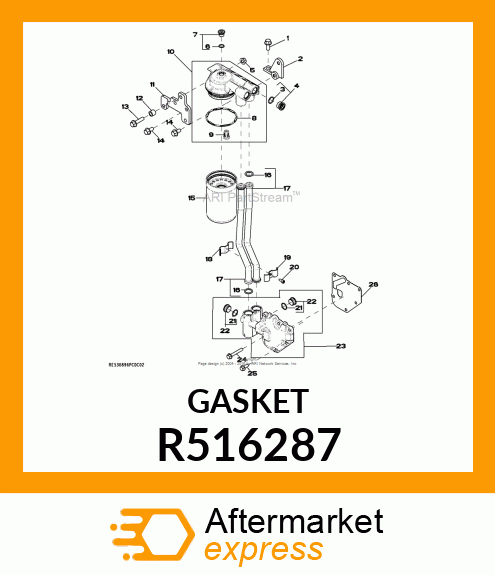 GASKET, OIL FILTER R516287