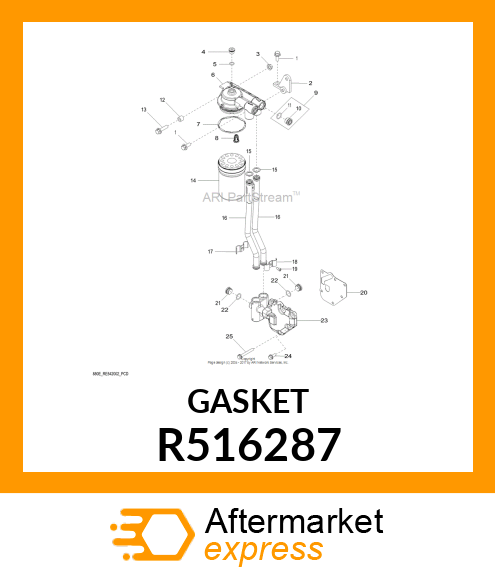 GASKET, OIL FILTER R516287