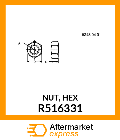 NUT, HEX R516331