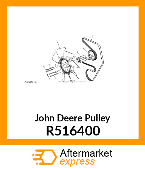 PULLEY,FAN R516400