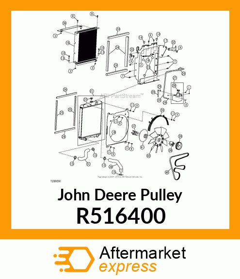 PULLEY,FAN R516400