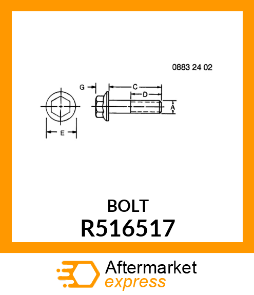 SCREW, CONNECTING ROD R516517