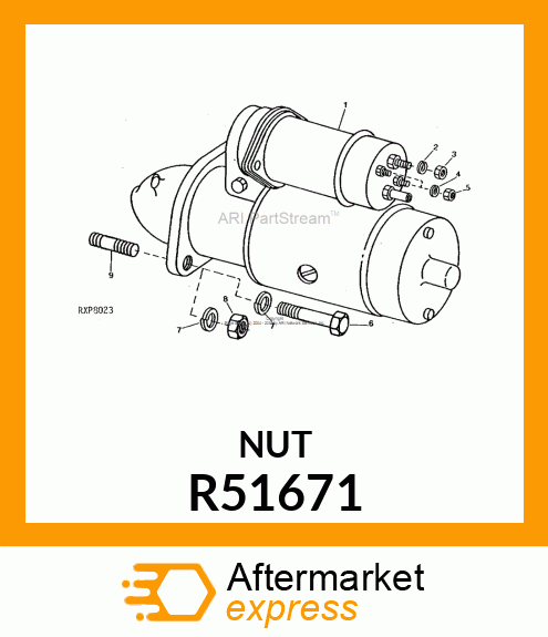 NUT, METRIC, HEX R51671