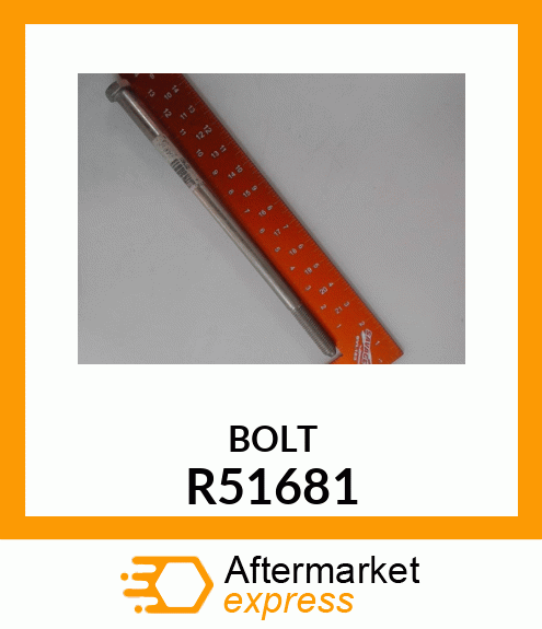 BOLT, SPECIAL HEX R51681