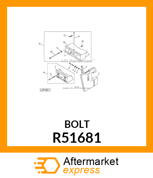 BOLT, SPECIAL HEX R51681