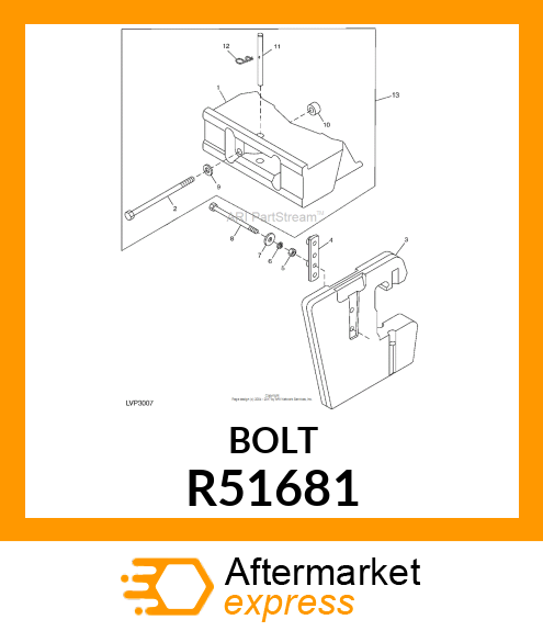 BOLT, SPECIAL HEX R51681