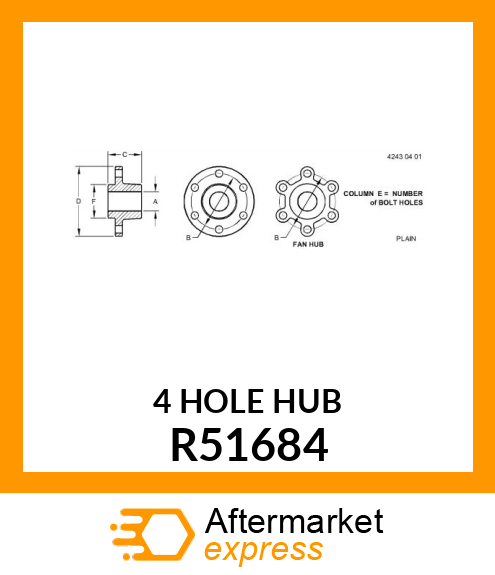 HUB, FAN R51684