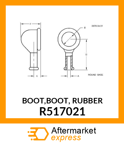 BOOT,BOOT, RUBBER R517021