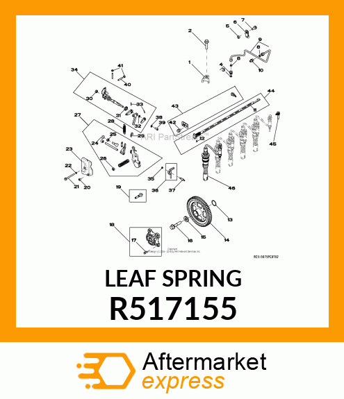 LEAF SPRING,SPRING, LEAF R517155