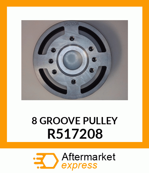 PULLEY, 168MM CAST DUCTILE IRON R517208