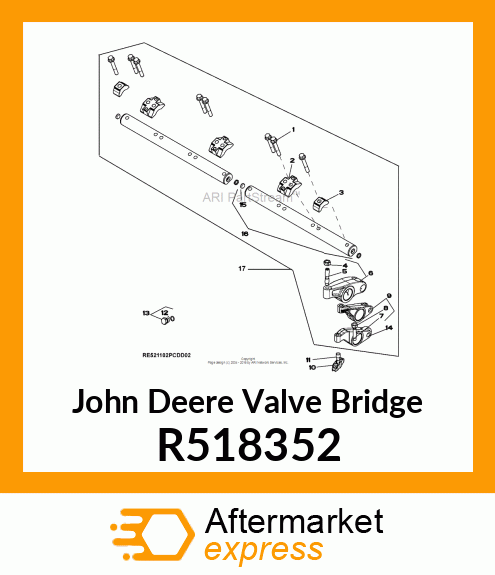 S650 TIER 3 VALVE BRIDGE R518352