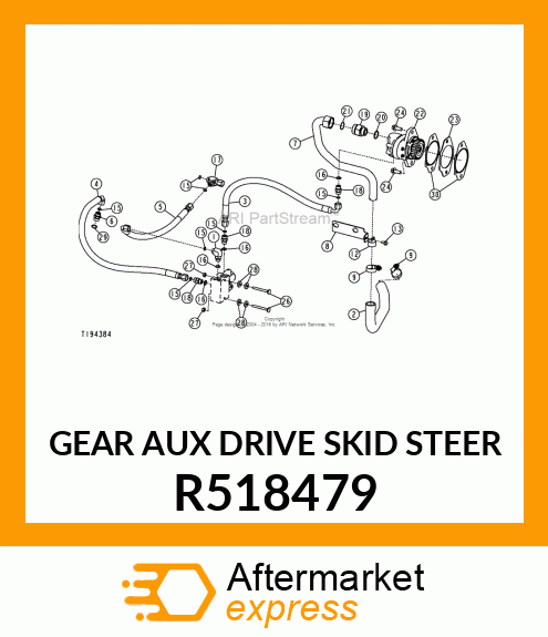 GEAR (AUX DRIVE SKID STEER) R518479