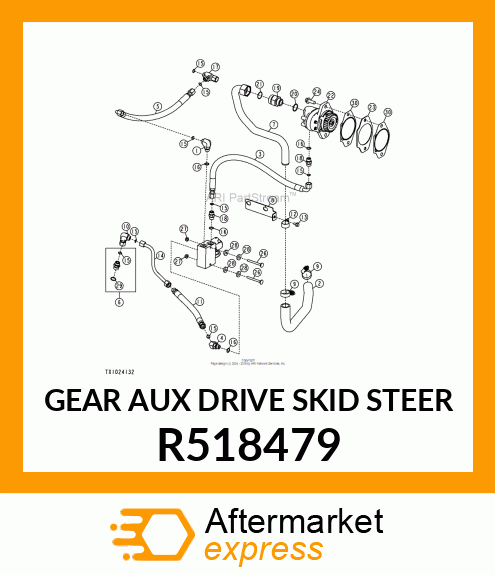 GEAR (AUX DRIVE SKID STEER) R518479