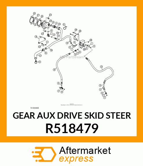 GEAR (AUX DRIVE SKID STEER) R518479