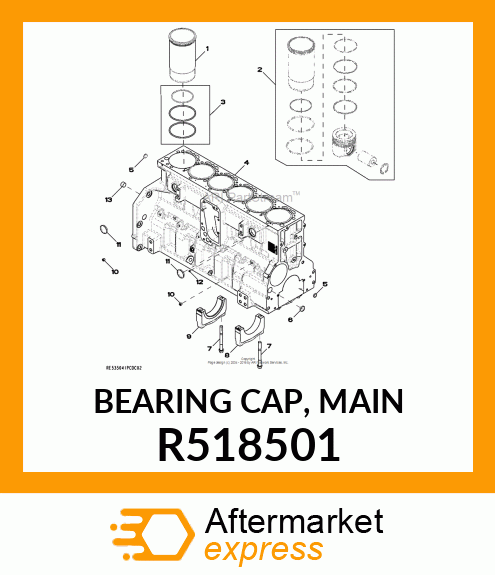 BEARING CAP, MAIN R518501